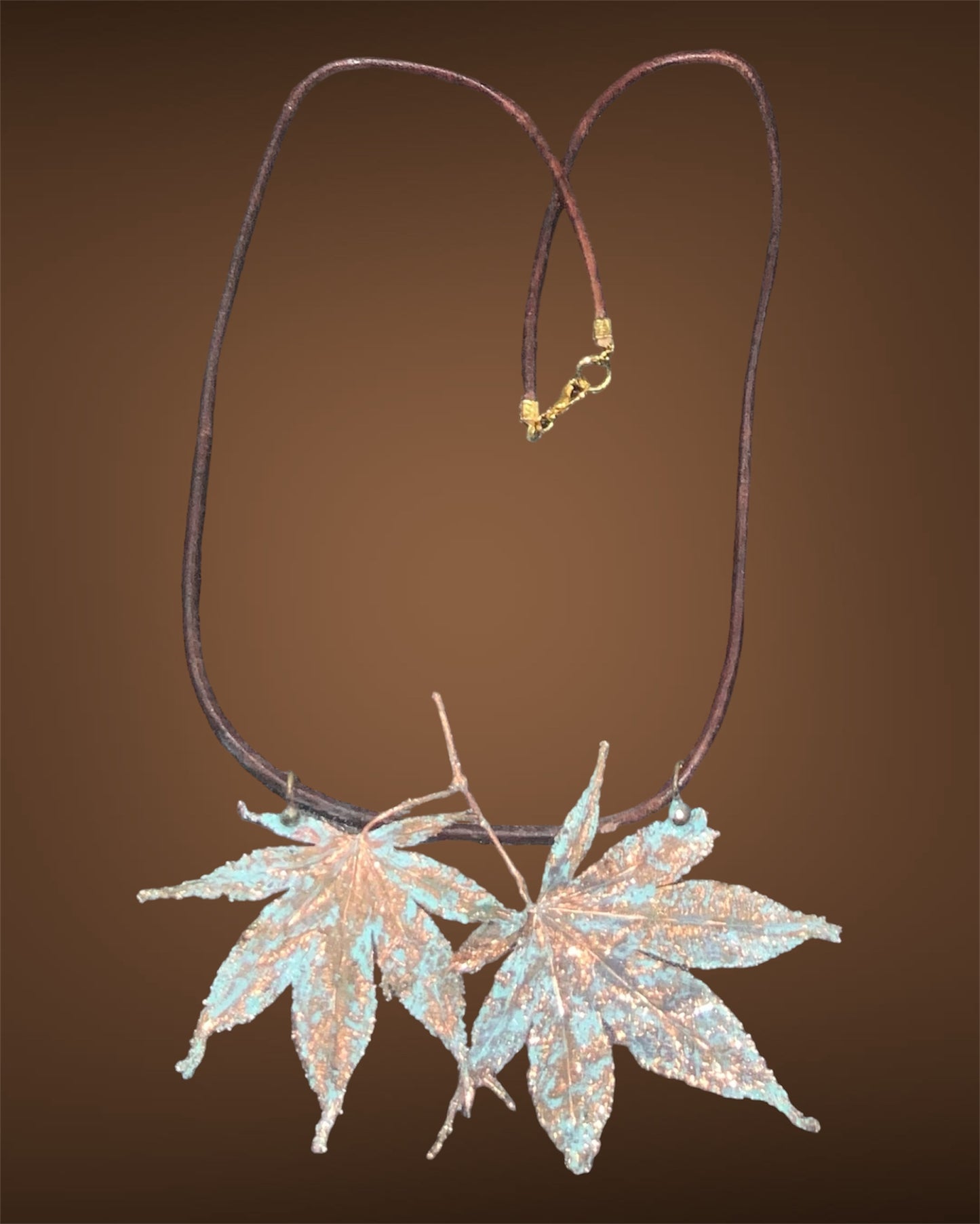 Real leaf necklace