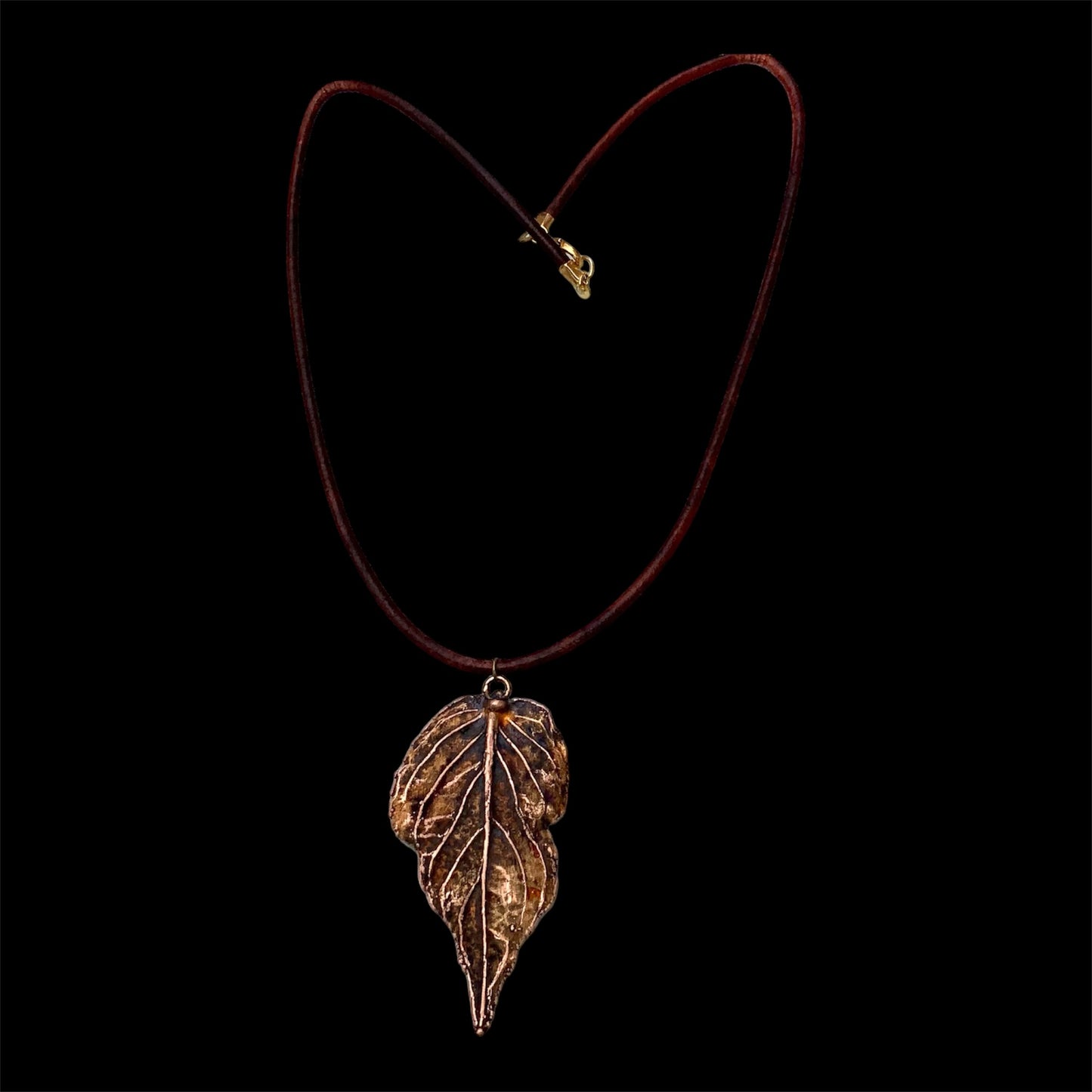 Real leaf necklace