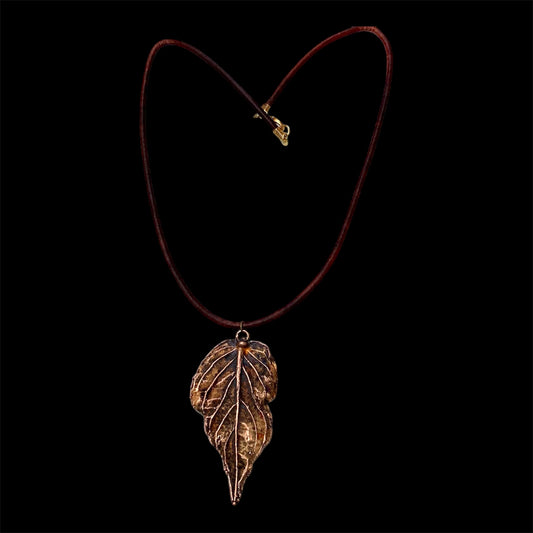 Real leaf necklace