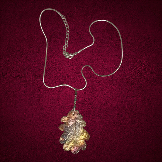 acorn leaf necklace